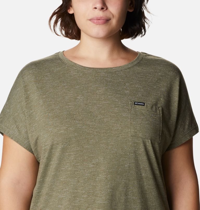 Women's Columbia Cades Cape T Shirts Olive | Plus Size CA-V538L